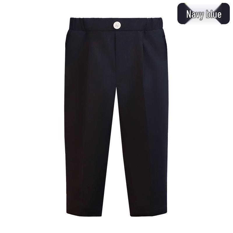 Pantaloni de costum uni pentru copii - Pantaloni lungi casual pentru băieți pentru uniforma de școală primară, costum de spectacol de primăvară/toamnă