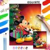 Mickey Christmas Oil Painting Hand Painting Art Kit Coloring Painting Handmade Diy Home Decoration Gift
