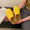 French Niche Hollow Breathable Bag Head Half Slippers Women's Summer New Wear Roman Style Thick-soled Muller Slippers