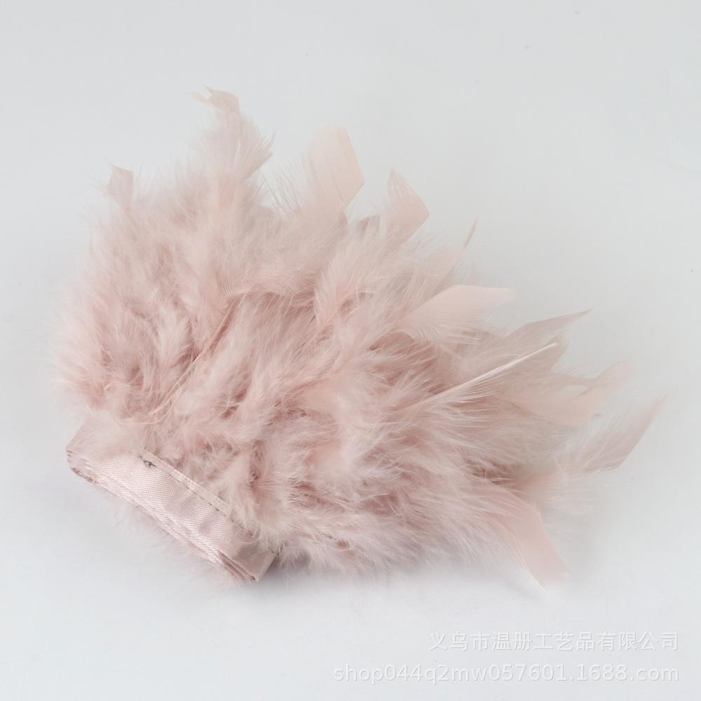 Feather Turkey Feather Lace Car Doll Decorative Fire Piece Cloth Edge Feather Handmade Dress Skirt Material