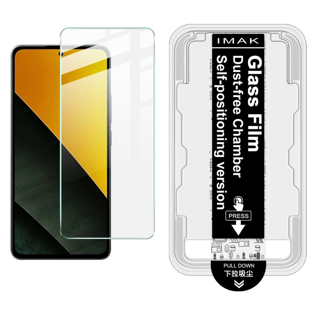 IMAK H Series For Xiaomi Poco M7 Pro 5G Tempered Glass Screen Protector Dust-free Installation Film (Fingerprint Unlock)