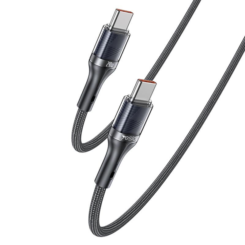 

YESIDO CA166 1.2m Type-C to Type-C Data Cable PD2.0 240W Phone Laptop Fast Charging Cord A