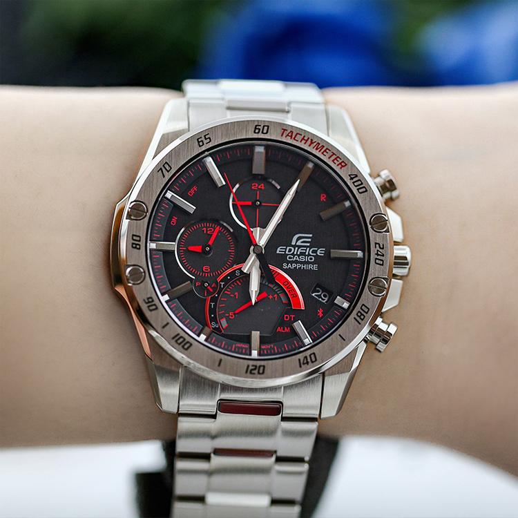 CASIO Men EDIFICE Black Watch EQB-1000XYD-1APR