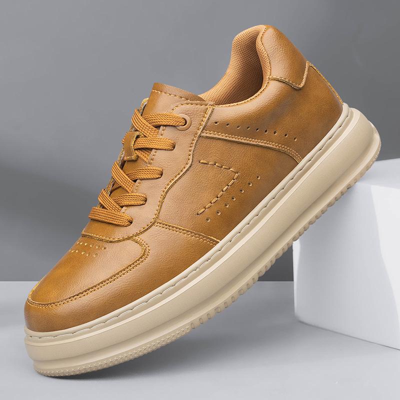 New Arrival Men's Skateboard Footwear Men Casual Shoes Trainers Genuine Leather Male Sneakers Comfortable School Shoes