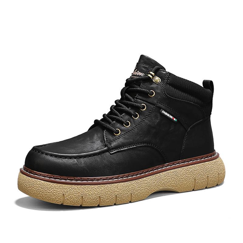 Martin boots retro British casual high-top shoes autumn and winter outdoor lace-up platform boots short boots