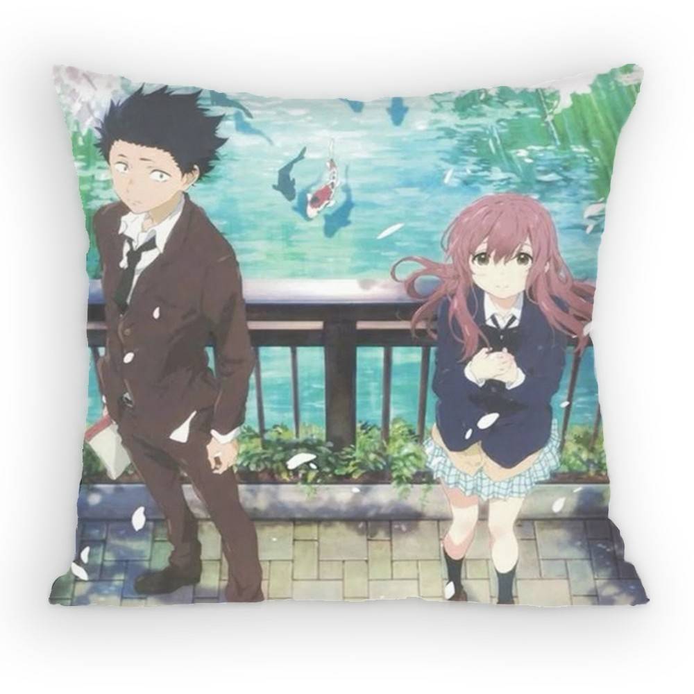 A Silent Voice Shoya Nishimiya Pillow Case Sofa Living Room for Bedroom Car Headboard Backrest Cushion Square Cushion Nap Time
