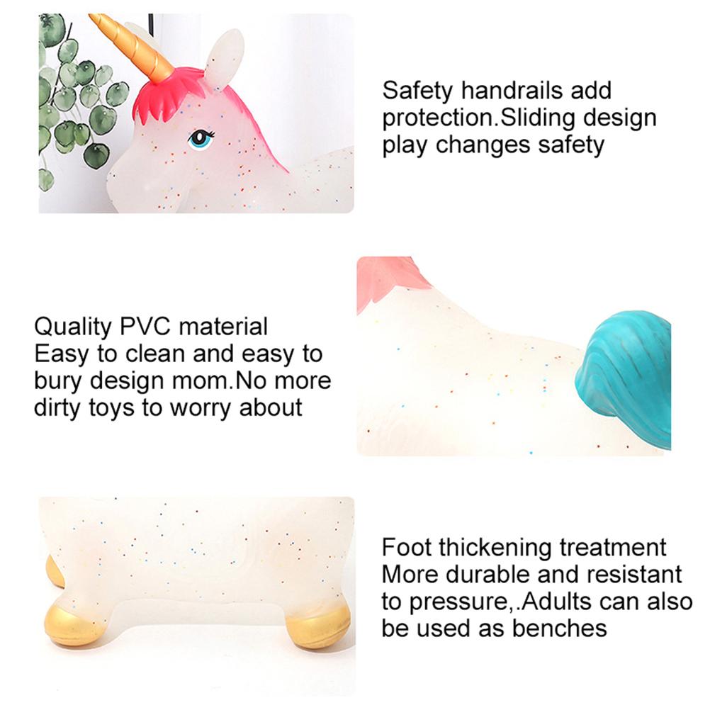 Kůň skákací nafukovací zvíře jízda na hračku s pumpou dárky pro děti, chlapci, dívky