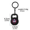 Fashionable Mini Kettlebell Keychain Sturdy Rubber Backpack Charm Lightweight Key Holder For Outdoor Use