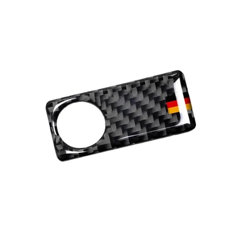 Carbon Fiber Car Accessories Co-pilot Storage Box Switch Panel Decals Cover Sticker For Mercedes Benz C Class W205 GLC X253