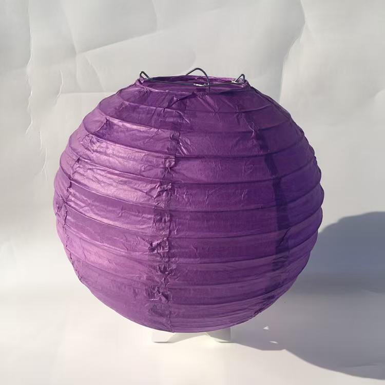 Multicolor Foldable Round Paper Lantern Balls Hanging Lampshade Decor for Wedding Baby Shower Christmas Holiday Party Supplies