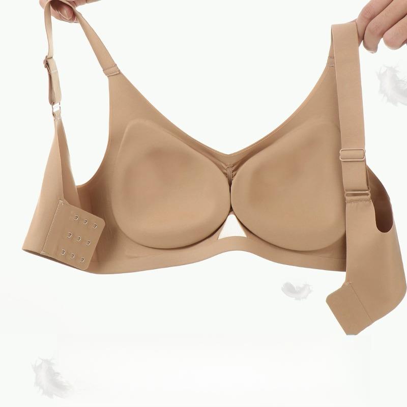 Underwear Women's Gathering Bra Side Breasts Anti Sagging Non Marking Bra Adjustable Sports Bra