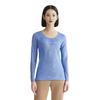 Nike Dri-Fit Solid Color Round Neck Long Sleeve Running Fitness Training T-Shirt Women Tops Blue 644684-429
