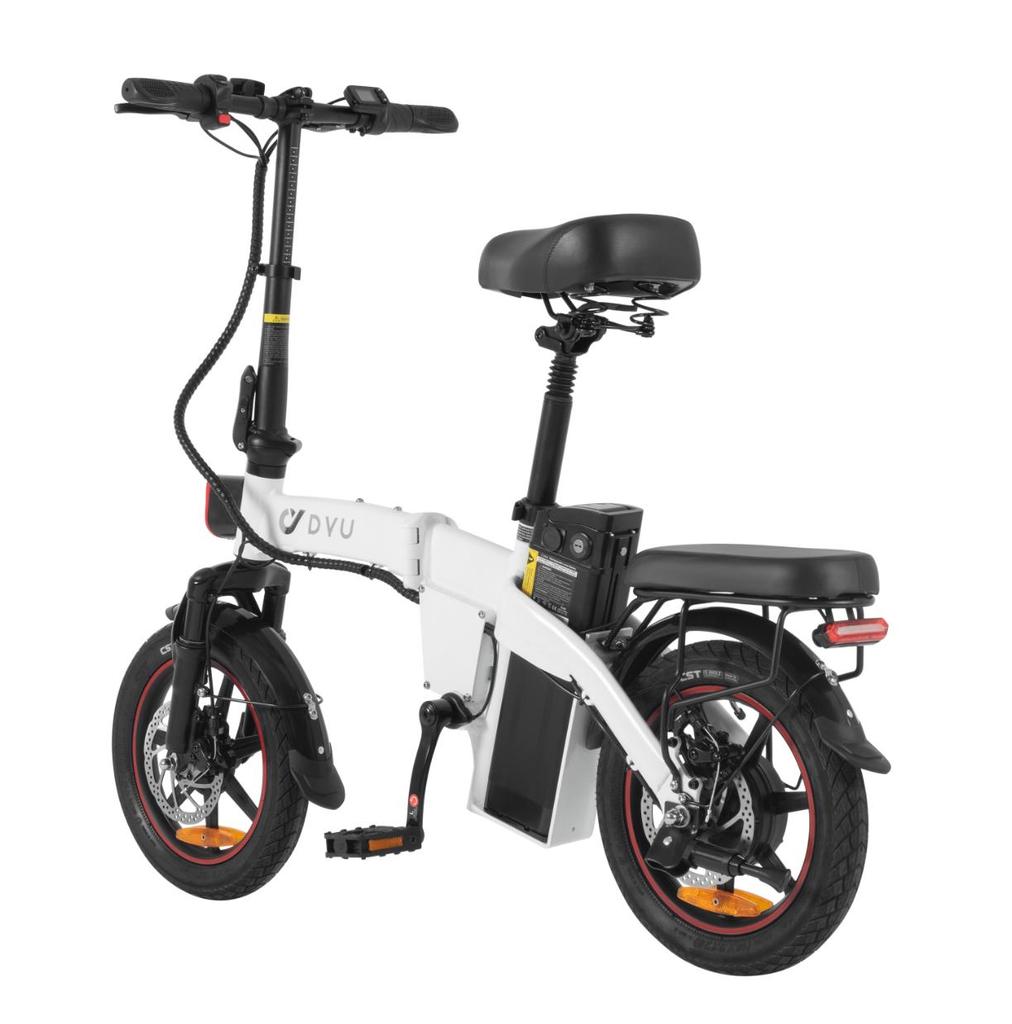 DYU A5 Elektrische fiets 14 inch 350W opvouwbare elektrische fiets 25 km/u snelheid 48V 7,5AH lithium-ionbatterij 60 km maximaal bereik Outdoor E-bike