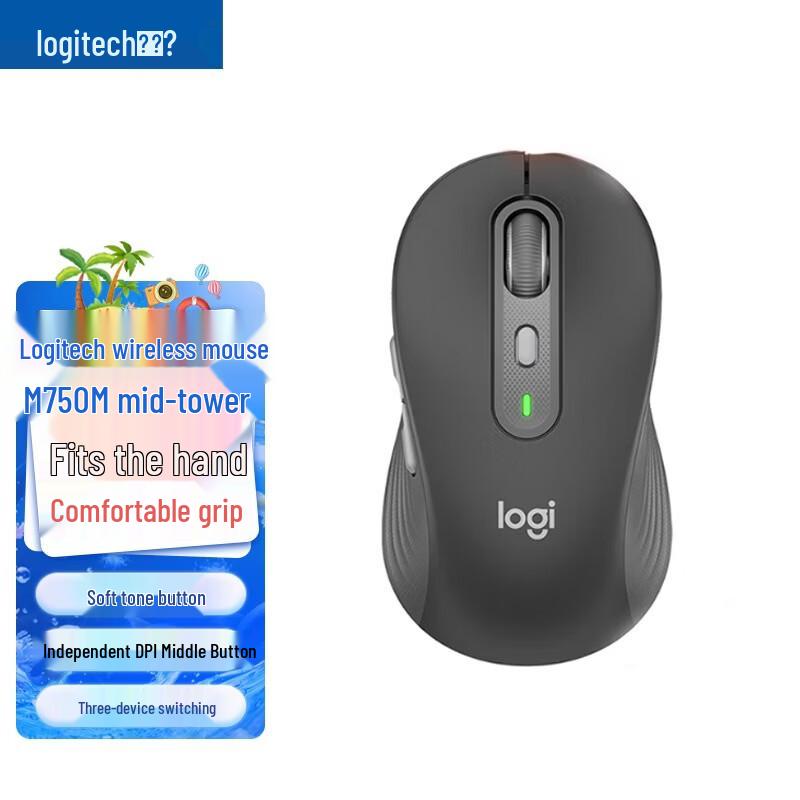 

Logitech M750M Wireless Bluetooth Silent Mouse