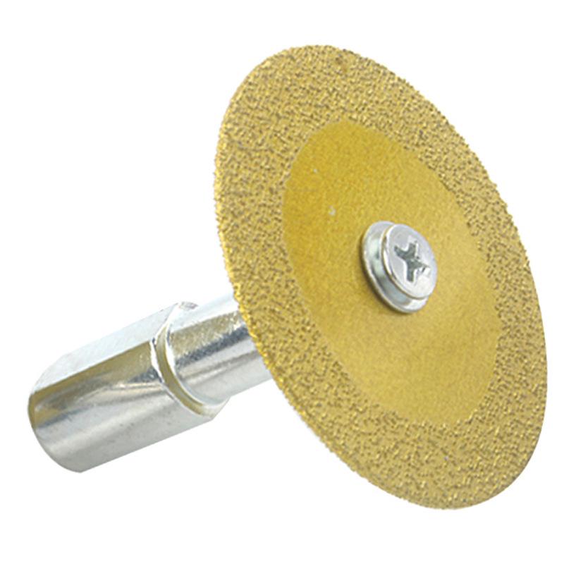 Diamond Cutting & Grinding Disc Set for Electric Drills: Small Saw Blade for Tile, Grout, Stone, and Carving.