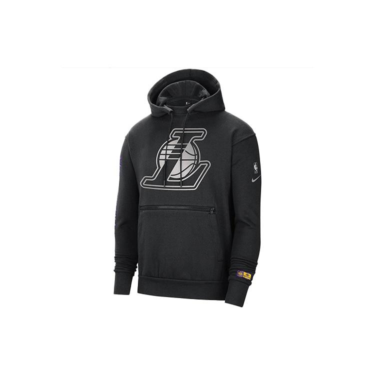 Men s Nike NBA Los Angeles Lakers Team Logo Printing Knit Fleece Black CV4046-010 XXL