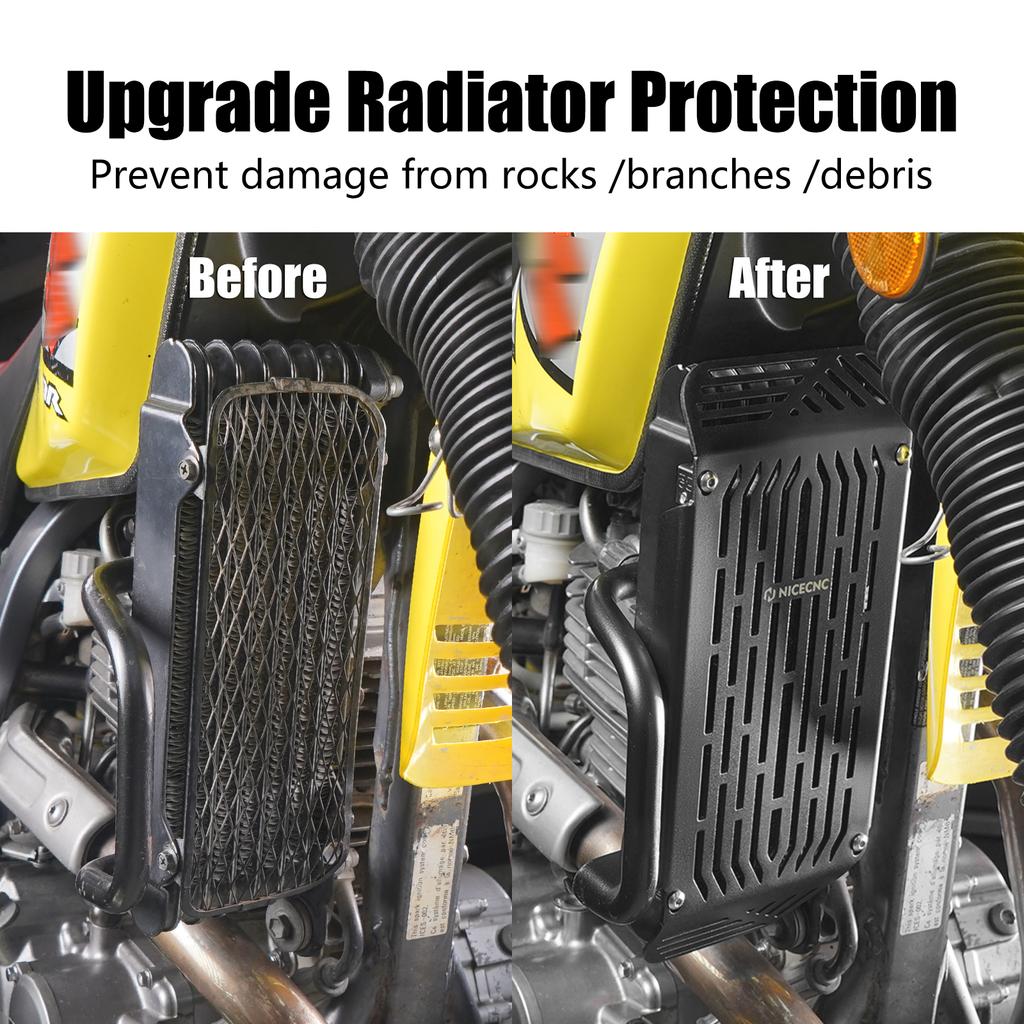 NICECNC Motorcycle Radiator Guard Protector Cover for Suzuki DR650SE DR650S DR650 S SE 1996-2025
