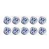 Lmn1 ·5/10Pcs 14mm Car Emblem Remote Key Stickers Badge For VW Polo Golf 5 7 Passat Tiguan Arteon Jetta Beetle CC Scirocco Taigo Cadd