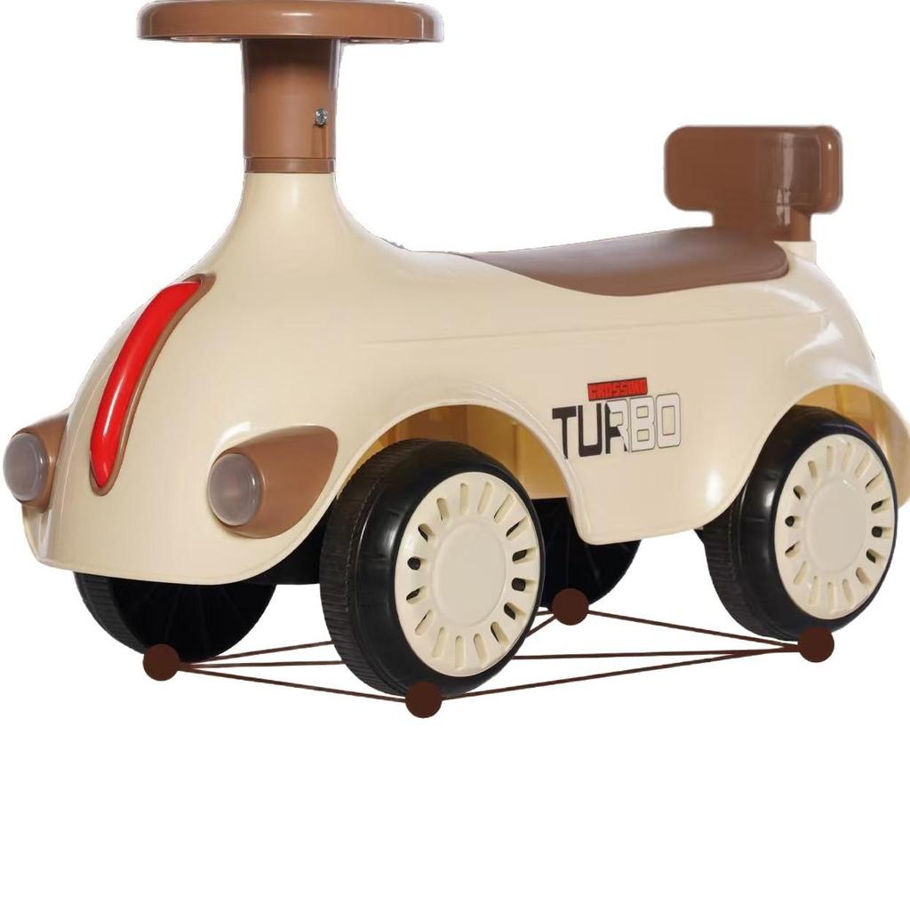 Retro Four-Wheeled Ride-On Twist Scooter for Kids