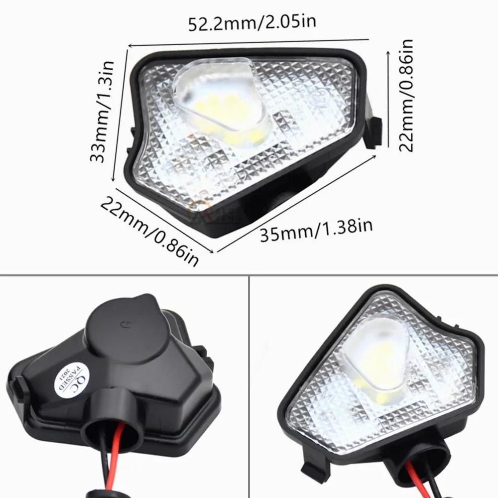 2 Adet Araba LED Yan Ayna Altı Aydınlatma Mercedes Benz W176 X156 W204 W212 W246 W117 W218 W219 W209 W221 C117 W242 için