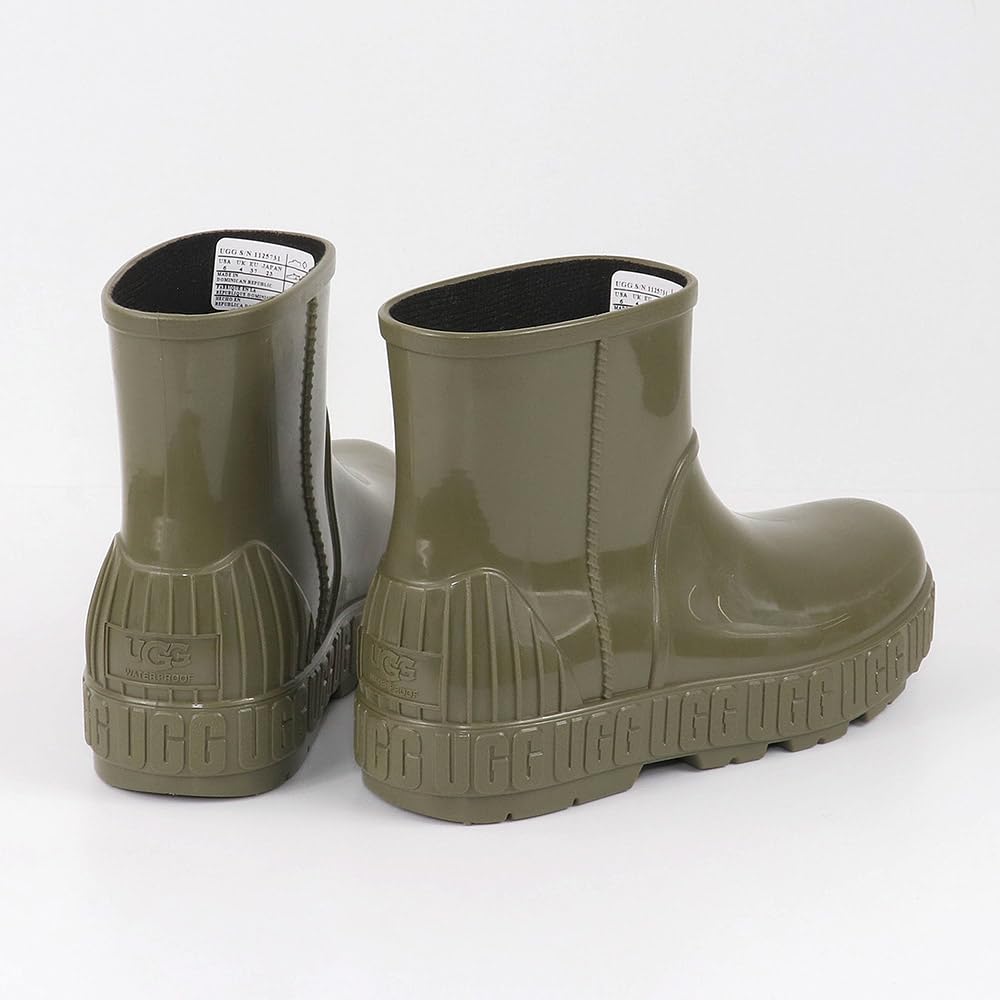 UGG DRIZLITA Waterproof Rain Boots 0 Women's (BURNT OLIVE, 24-point measurement, centimeters) [Used]