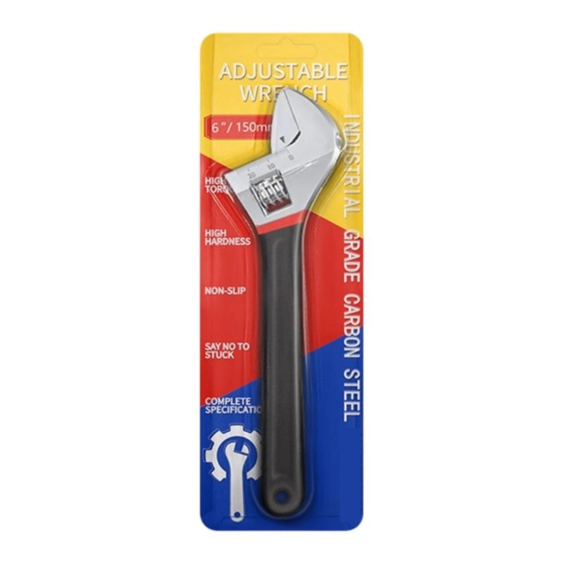 Industrial Grades Adjustable Wrench High Carbon Steel for High Hardness and Enhancing Durability in Demanding Applications Featuring Accuracy