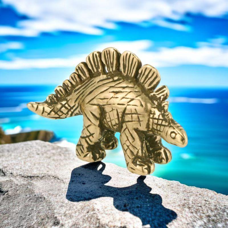 Mini Alloy Dinosaur Vintage Finish Fine Carving For Home Decor Kids Gifts Dino Fans
