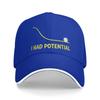 I Had Potential Casual Baseball Cap  Outdoor Sport Hip Hop Hats Summer Hot Sale Couple Women Y2k Cute Snapback Cap