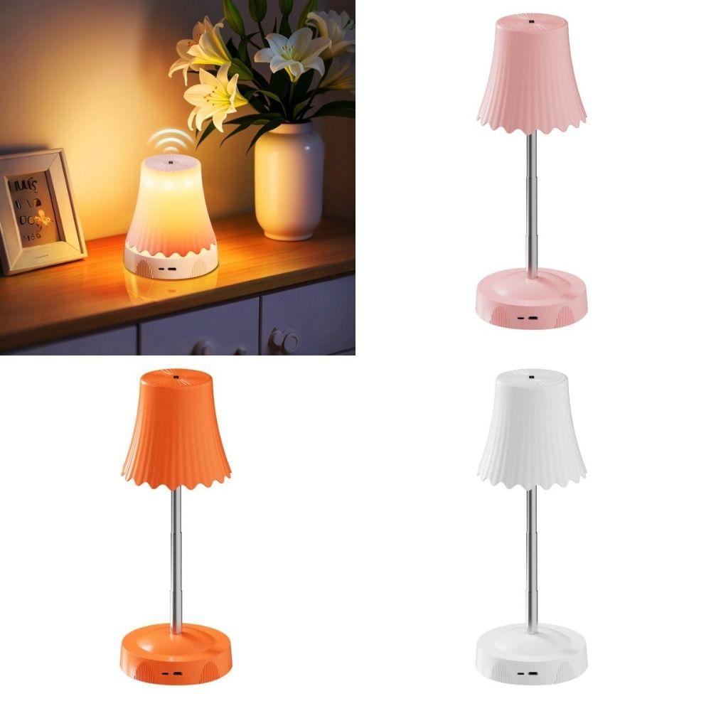 Rechargeable RGB LED Night Lamp Creative Adjustable Room Bedside Lamp Gesture Control Home Decor Hand Gesture Sensor Light Kids
