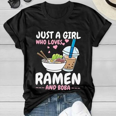 Fashion Women Delicious Milk Tea Print T Shirt Funny Casual O-neck Short Sleeves T-shirt Summer Female Tee Shirt