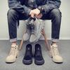 [Free shipping] Winter high-top velvet Martin boots for men, new trendy boots, autumn and winter British tooling men's shoes