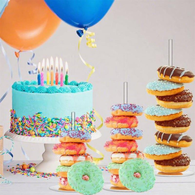 Acrylic Doughnut Holder Dessert Display Rack Dim Sum Bread Sales Rack Donut Stand Birthday Party Wedding Table Decoration