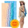 Magical Jellyfish Print Beach Towel Soft Absorbent Microfiber Towel for Men Women Summer Beach Pool Camping Gym Yoga Travel