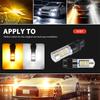 4Pcs Error Free White/Amber 3157 Led Drl Switchback Turn Signal Parking Light Bulb