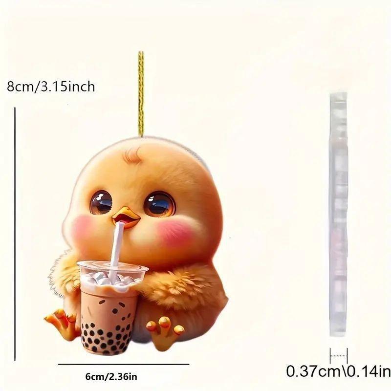 

Acrylic Cartoon Unique Rearview Mirror Pendant Ideal For Car Decoration Interior