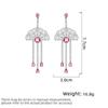 Women's Light Luxury Design Elegant Long Fan-Shaped Tassel Earrings Fashionable And Versatile Niche Design Earrings