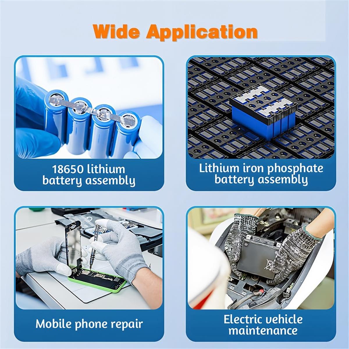 

Battery Spot Welder,1.8In LCD Screen 1200A Dual Pulse Battery Welder for 18650 Battery Packs Electronics Welding China Mainland