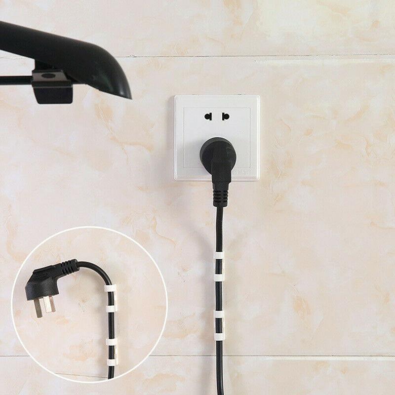 20/60/100PCS Strong Self-Adhesive Cable Clips Organizer USB Cable Organizer Clips Wire Holder Earphone Mouse Cord Clip Protector