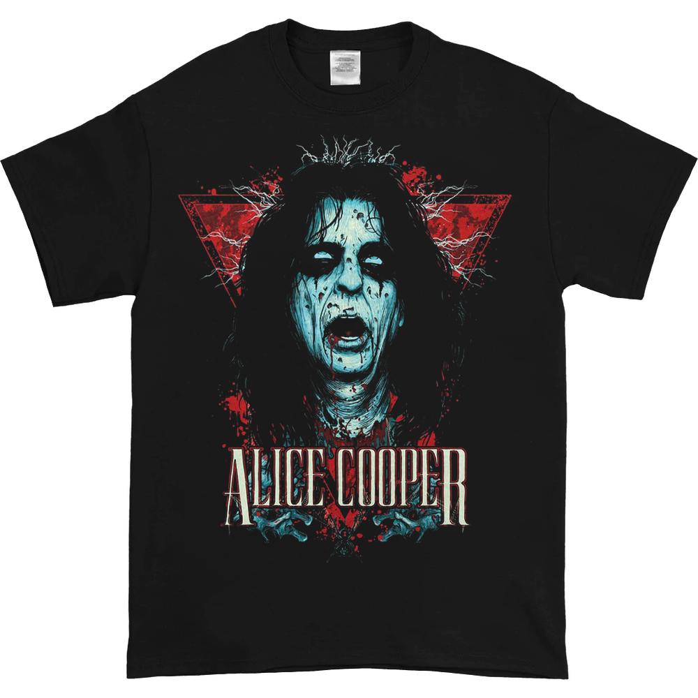 

Черная футболка унисекс с капюшоном Alice Cooper