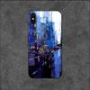 Oil Pinting Street Phone Case For Iphone 11 12 Mini 13 14 Pro Xs Max X 8 7 6s Plus 5 Se Xr Shell