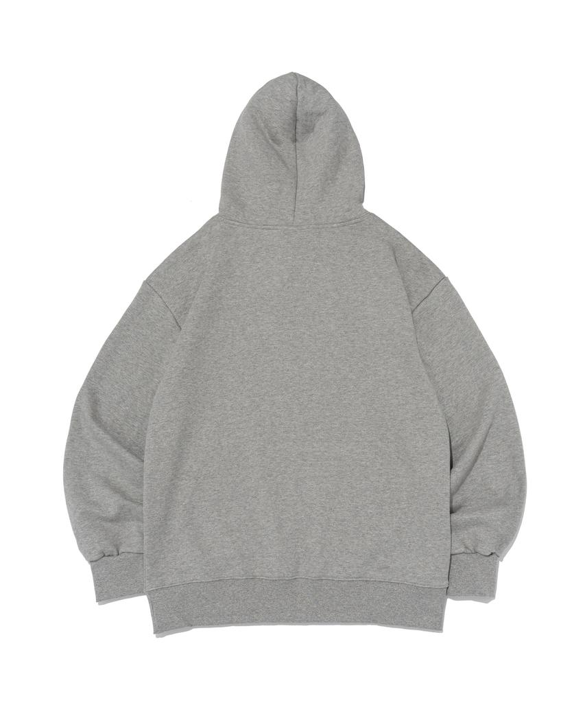 (Big Size) Plain Oversized Hoodie (Gray)