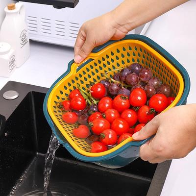 Lot de 6 paniers de vidange épais pour légumes et fruits, ensemble de 6 paniers de vidange pour lavabo, panier-filtre, ustensiles de cuisine