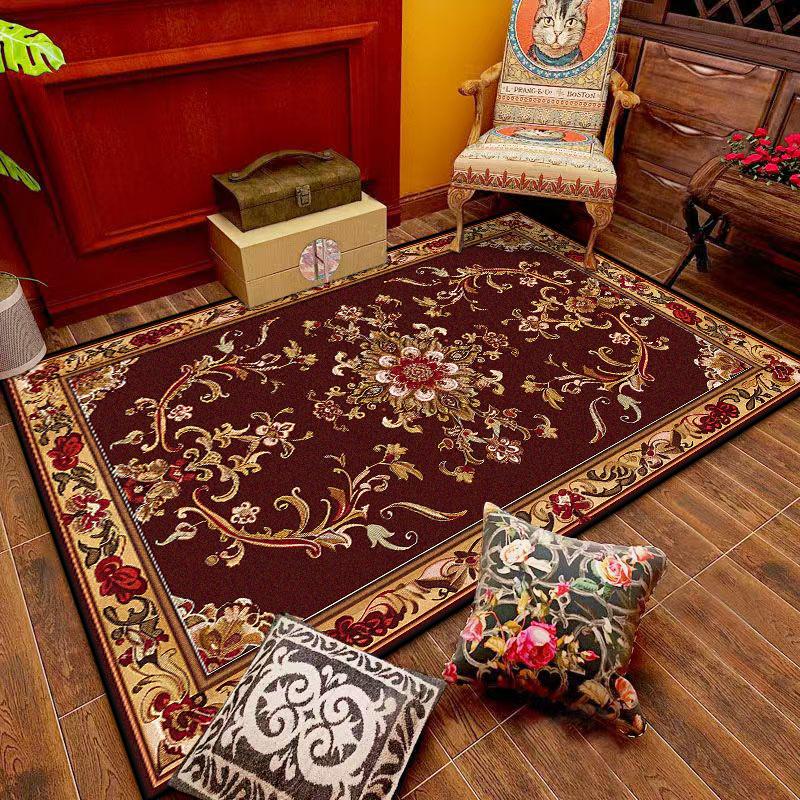 European Luxury Style Rugs Living Room Home Decoration Luxury Bedroom Carpet Washable Mat for Floor Lounge Rug Customizable