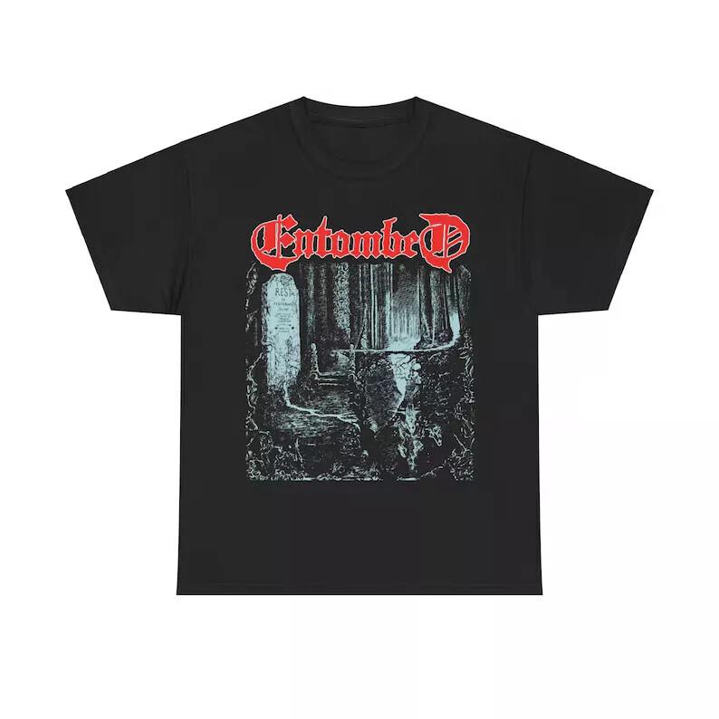 

Entombed The Left Hand Path T Shirt Vintage Death Metal Carcass Bolt Thrower Y2K Unisex T-Shirt XL
