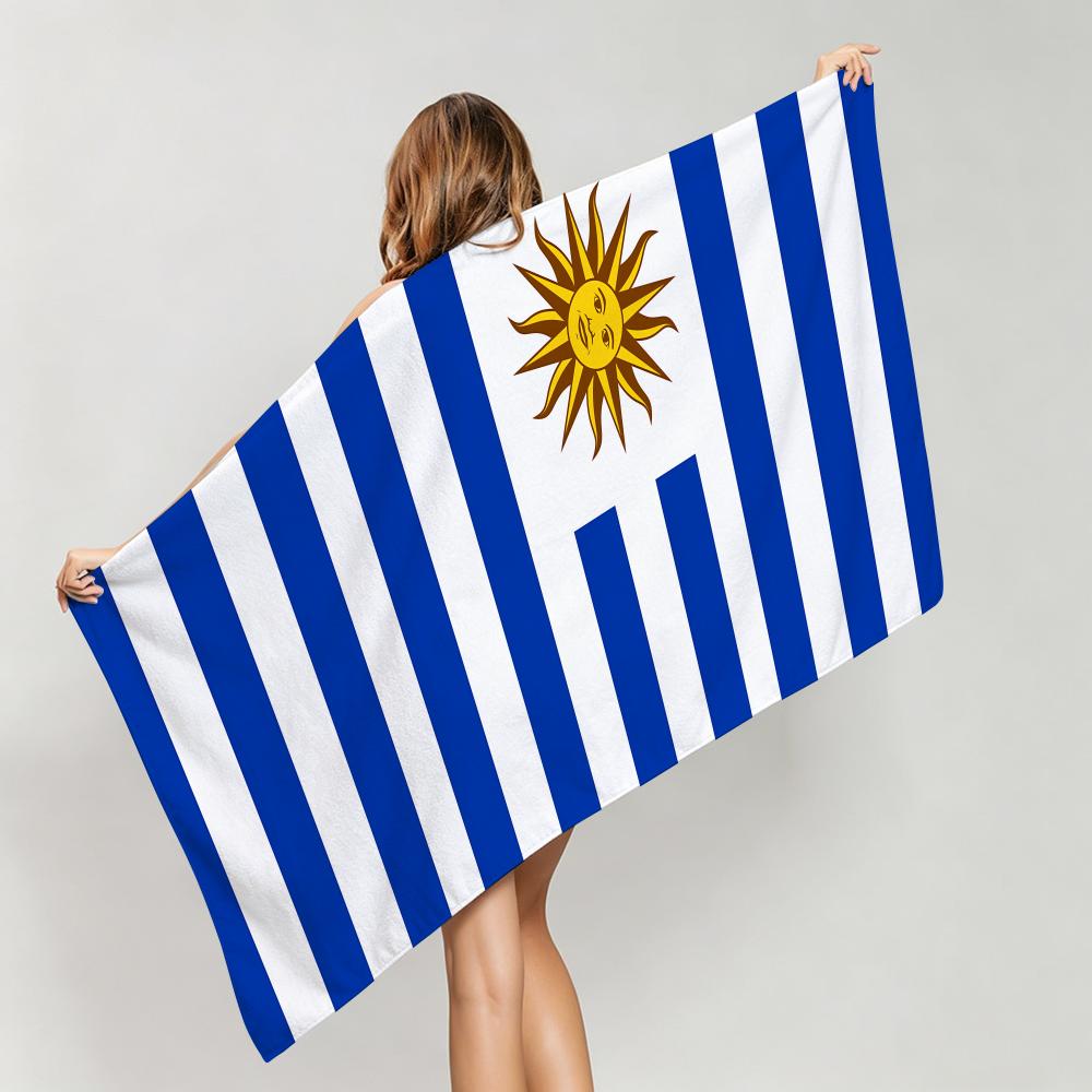 Flag U-Uruguay Towel Five-Star Hotel Quality Eco-Friendly Ultra Soft Thick Towels & Beach Towels