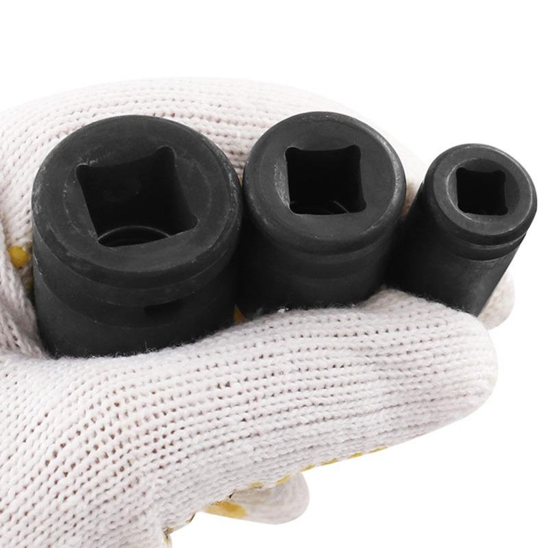 360° Swivel Air & Electric Impact Universal Joint Socket Adapter Set 1/4" 3/8" 1/2" Drive Extension Bar Kit for Impact Wrench