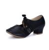 [Gengzee] Women's Dance Shoes, Social Dance Shoes, Modern, Latin, Jazz, Classical Dance Shoes, Low-Cut Dance Sneakers, Black, 26.0cm