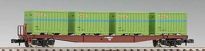 TOMIX N Gauge Koki5500 with Container 2754 Railway Model Freight Car