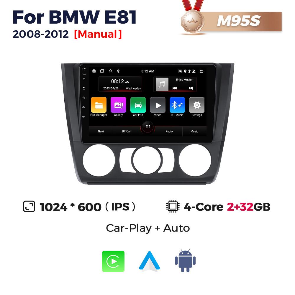 Navifly UIS7862S Android Car Radio For BMW 1 Series E81 E82 E87 E88 2004-2012 GPS Stereo BT Carplay Auto Multimedia Video Player