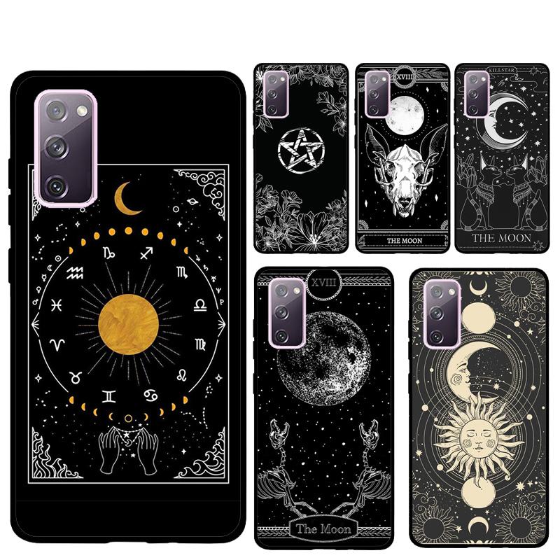 Witches Moon Tarot Phone Case For Samsung Galaxy S23 S24 S25 Ultra S9 S10 S22 Plus S20 FE S21 FE Back Cover